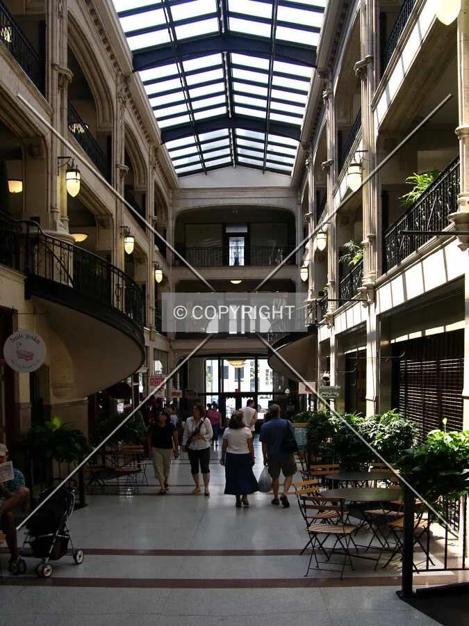 Southern portion of the arcade
