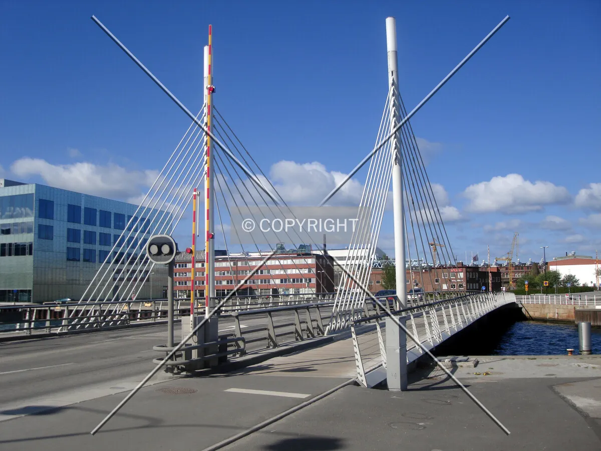 The university bridge and university site in background