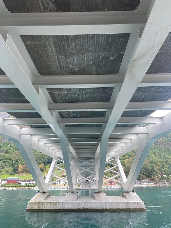Underside of the bridge