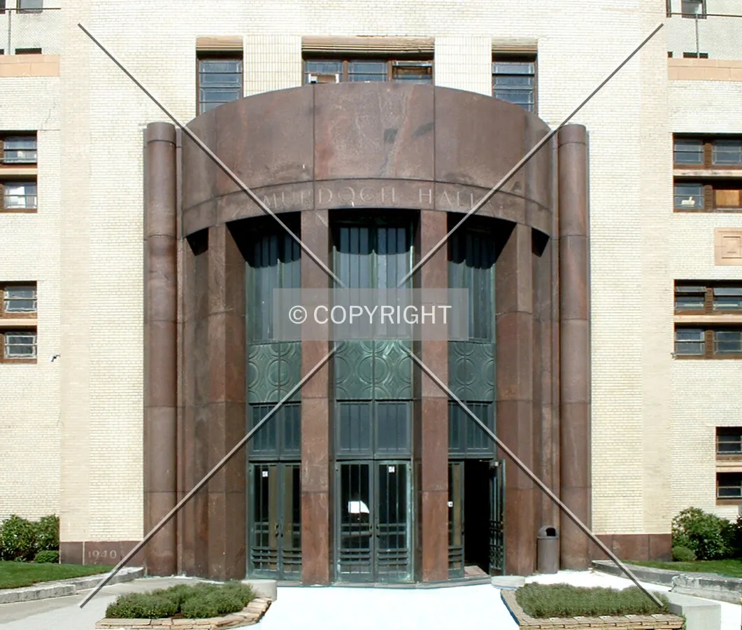 Main entrance on Clifton Place from the southwest