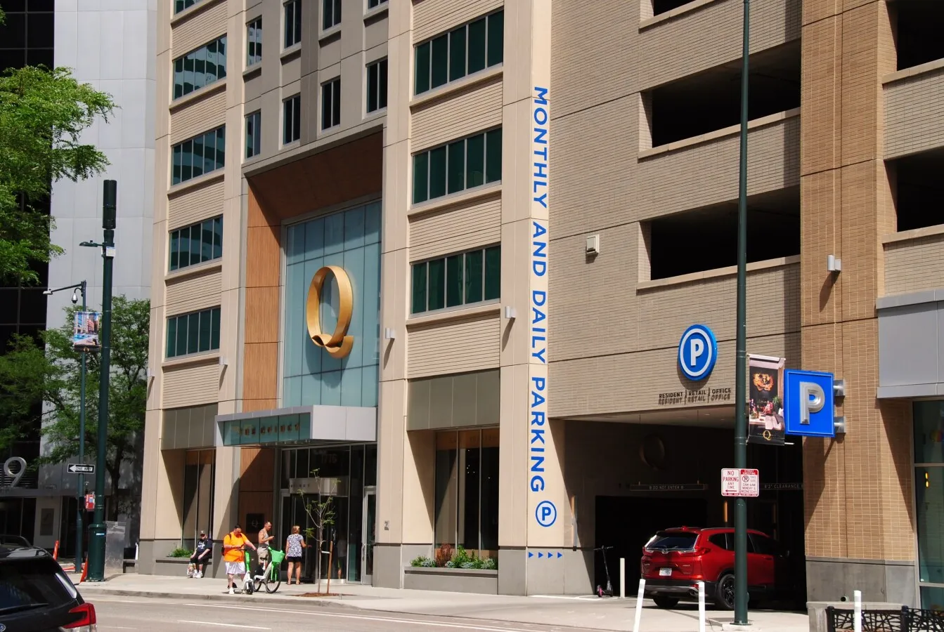 Garage and main street entrance