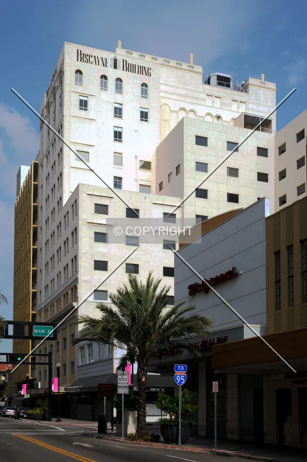 View from the east along Flagler Street