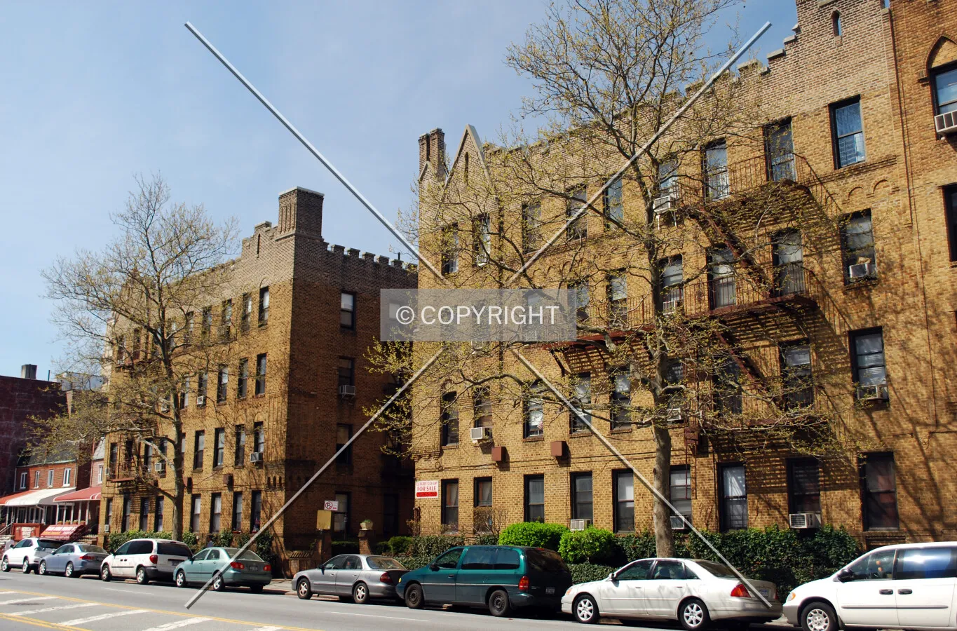 Viewed from the northeast along Ocean Avenue