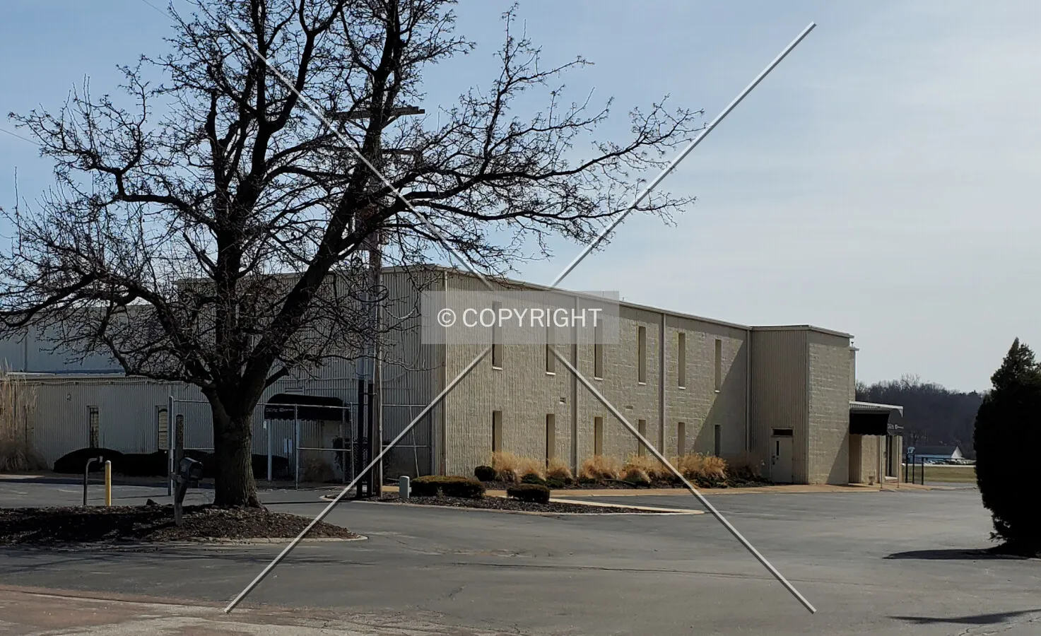 Northwest view; February 22, 2020