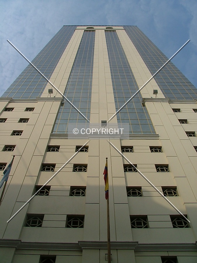 Looking up the main entrance