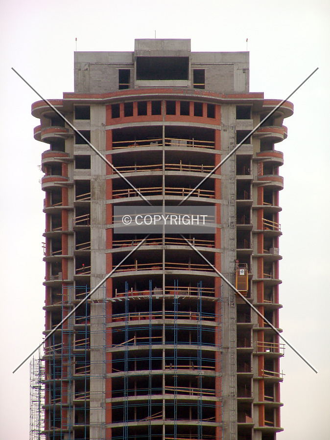 The upper floors as seen from the north