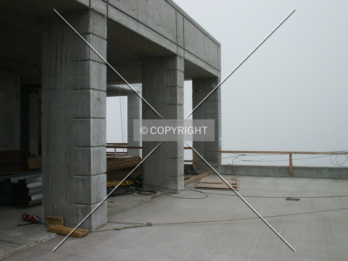 East terrace of the top unit