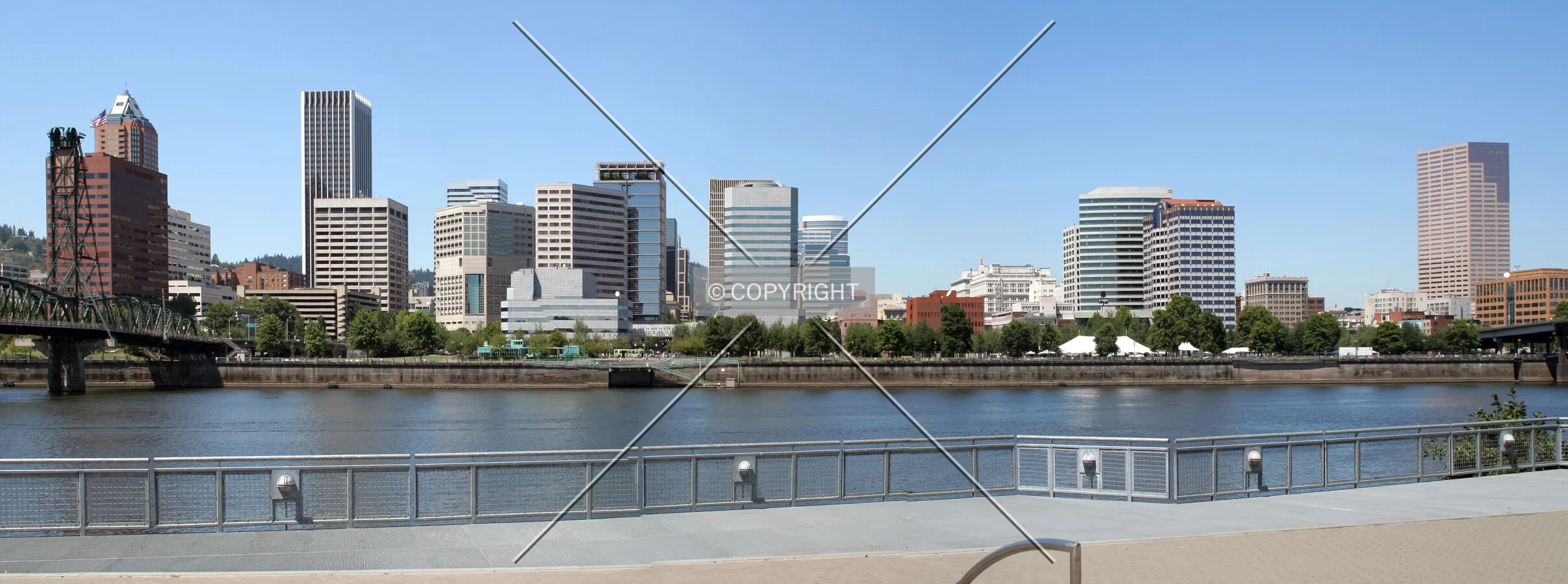 View from across the Willamette River
