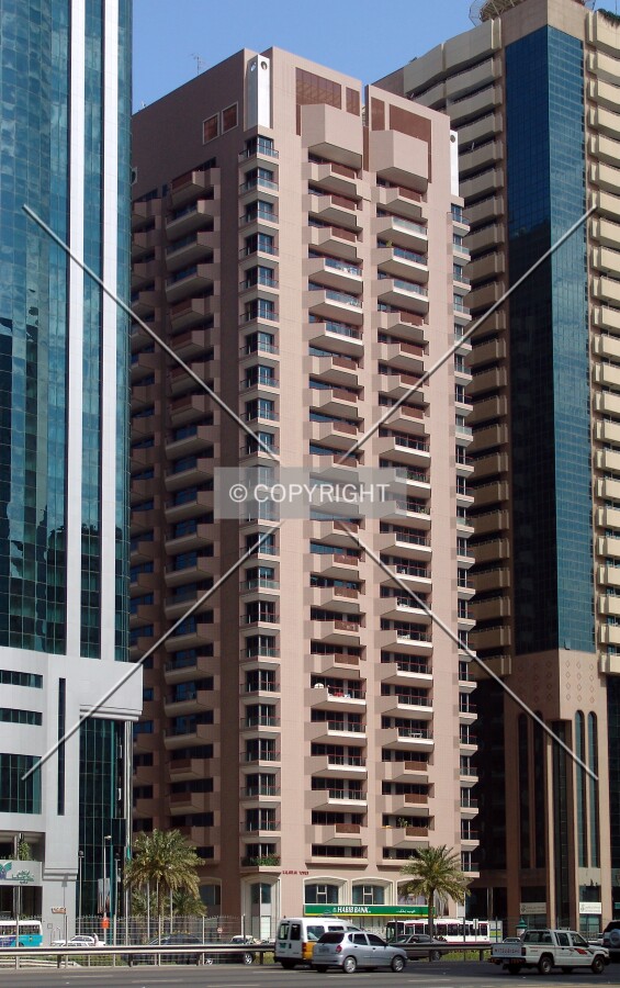 The southern view from across Sheikh Zayed Road