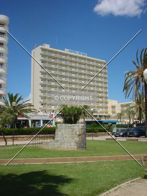 View from nearby the beach