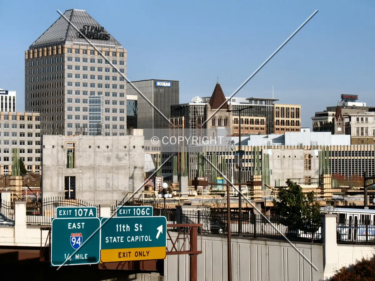 Rising above Interstate 35E