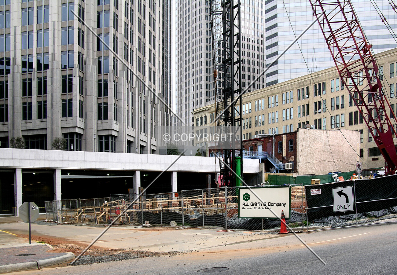 Looking southeast across North Church Street