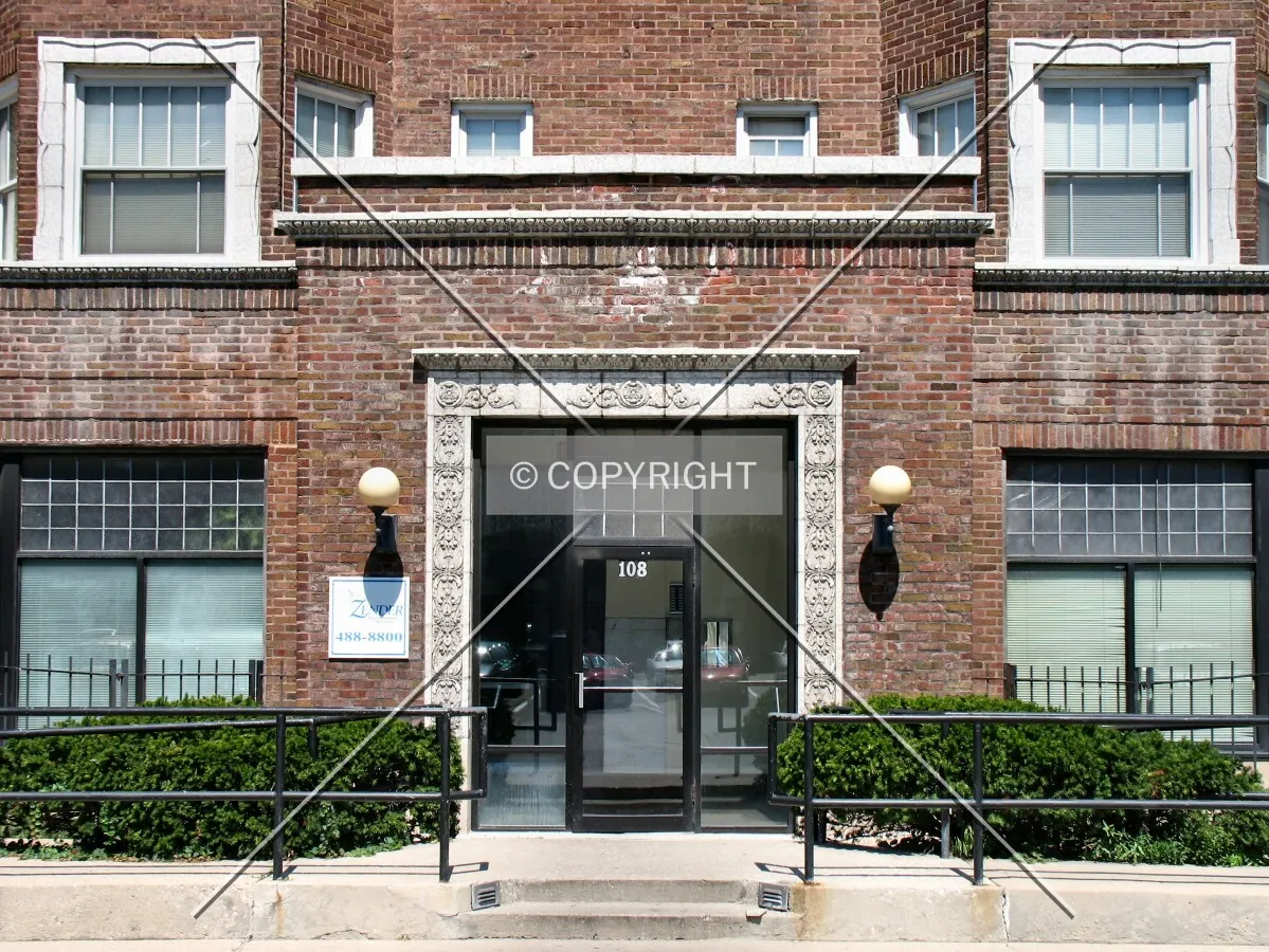 Entrance along East 13th Street