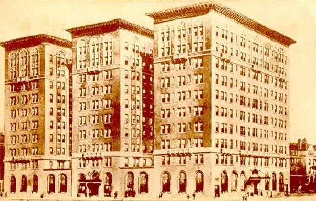 Vintage view as the Penn Sherwood Hotel