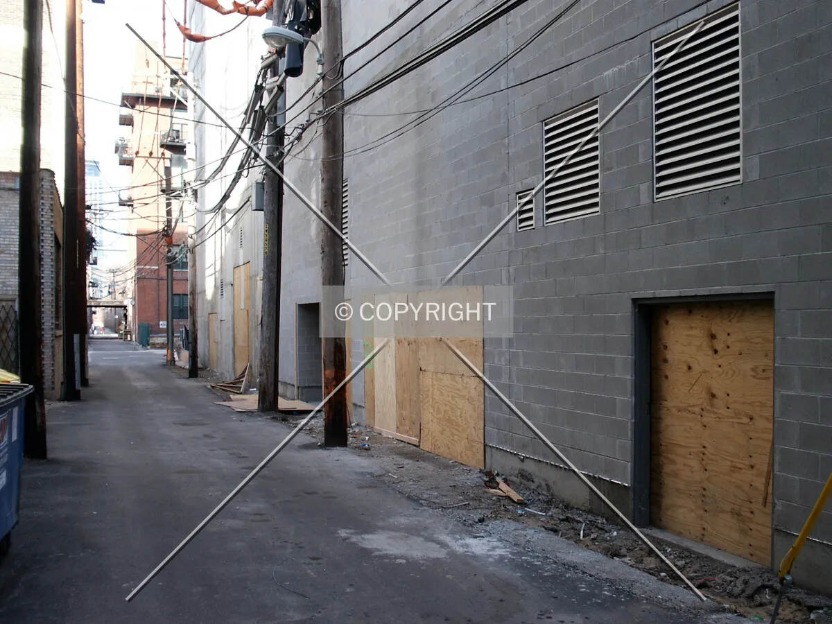 Base at the alley on the west side