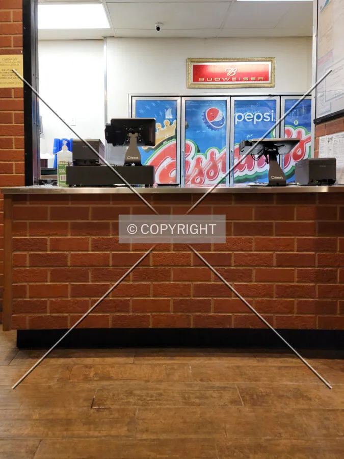 Front counter; February 19, 2021