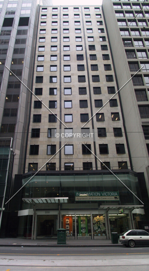 Looking up from Collins Street