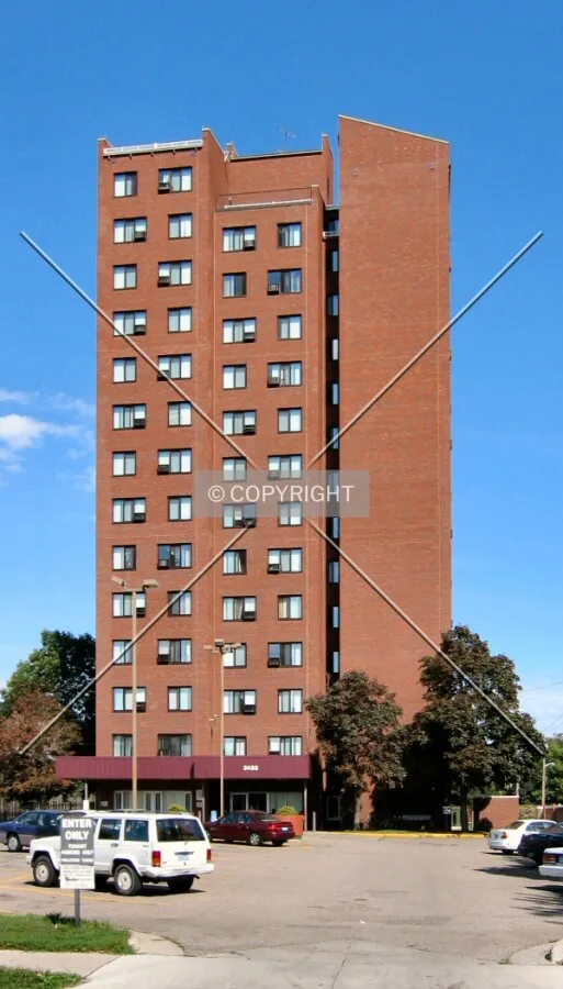 South elevation from East 25th Street