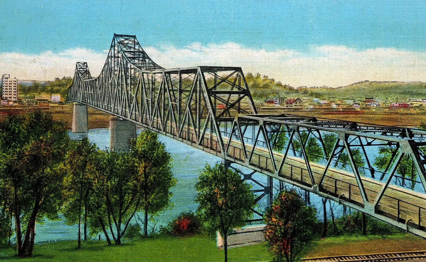 Vintage view from the northeast