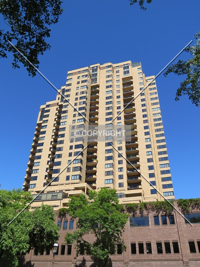 Looking up from across Main Street SE