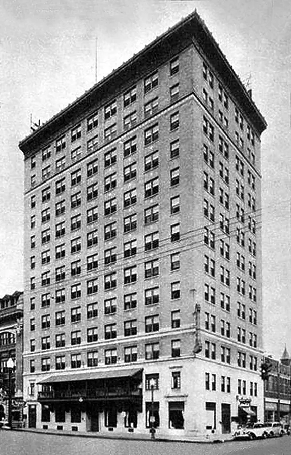 Vintage view from the southwest