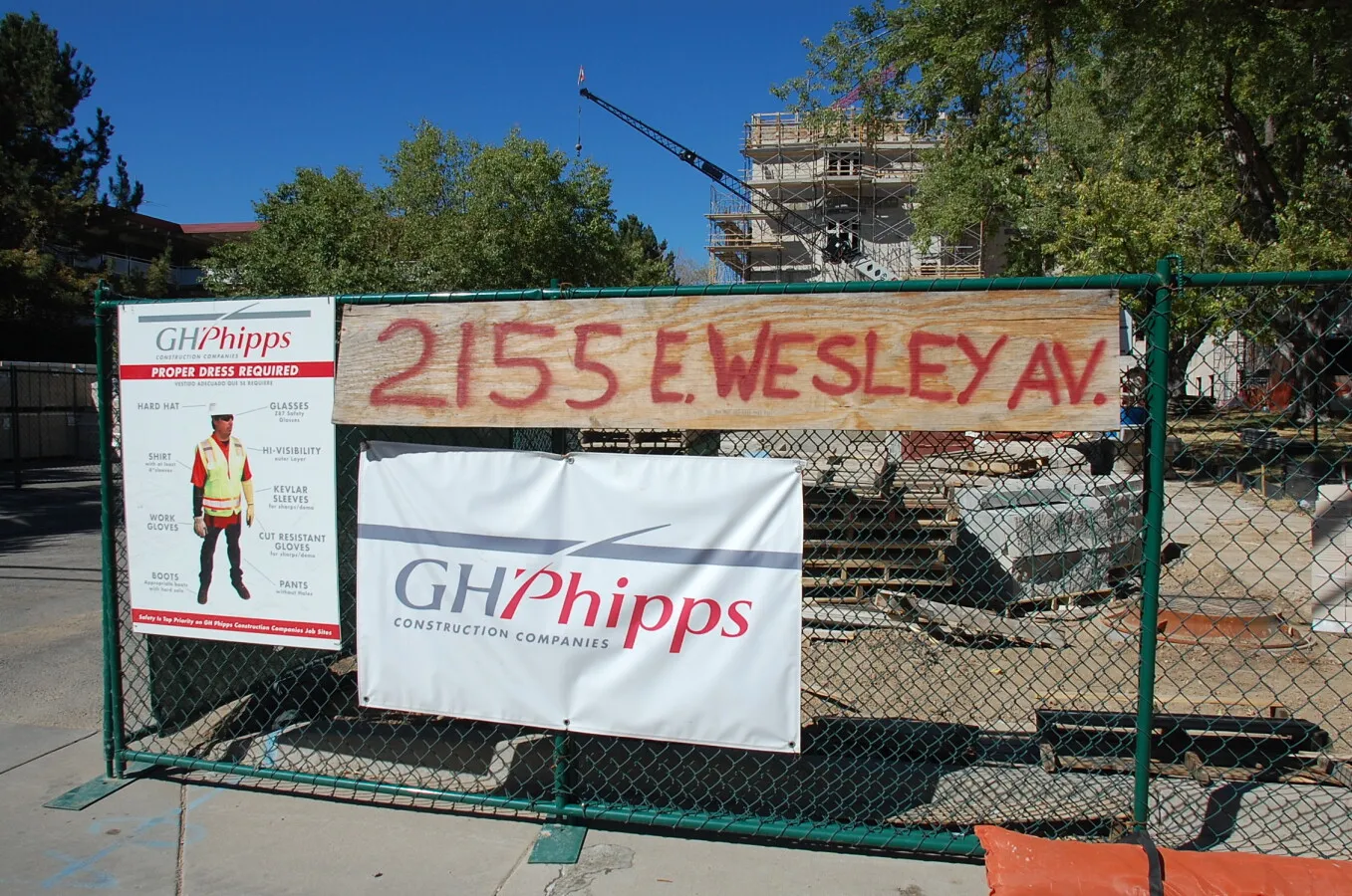 Construction signage