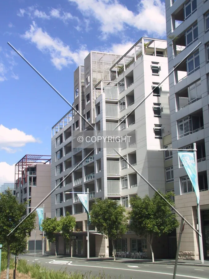 View of the west facade on Shelley Street