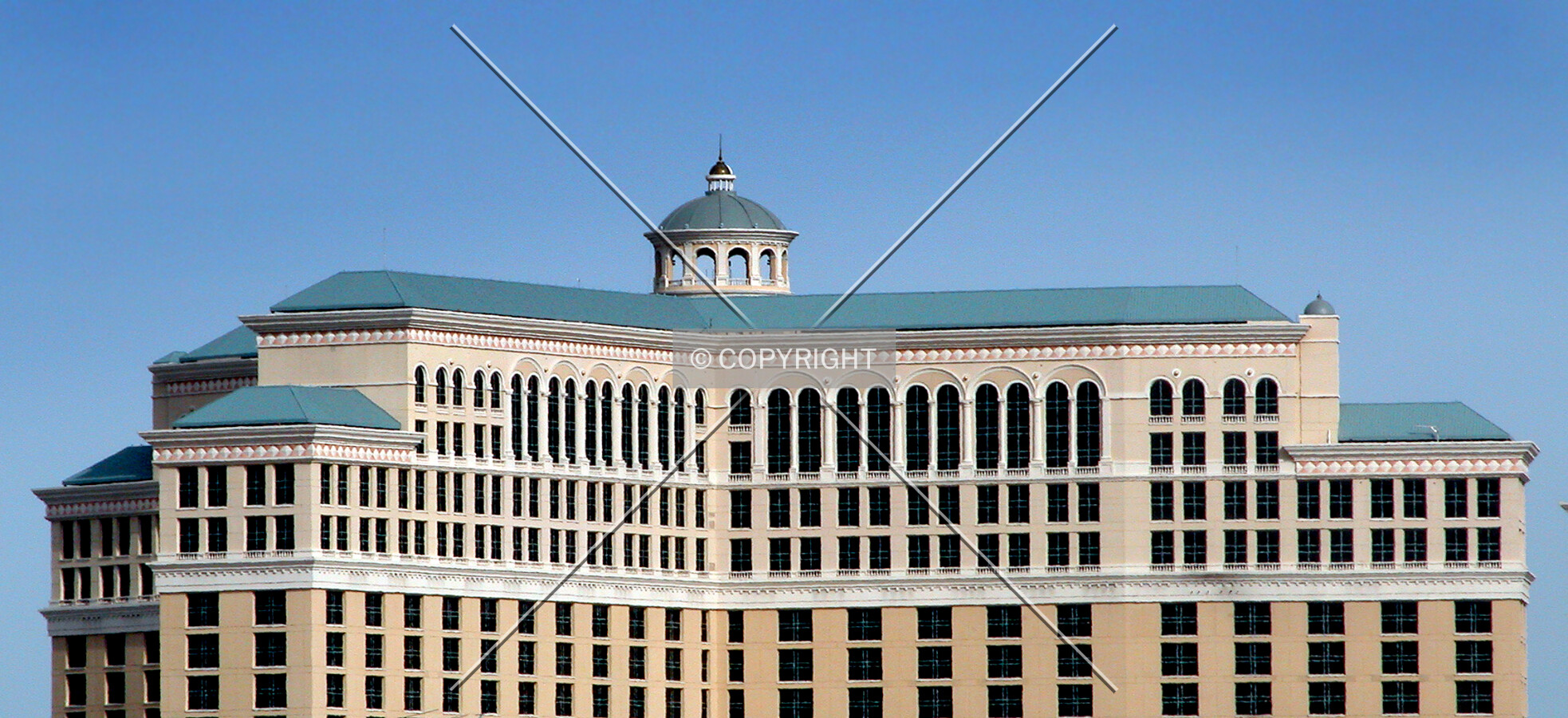 Top of the tower from the west