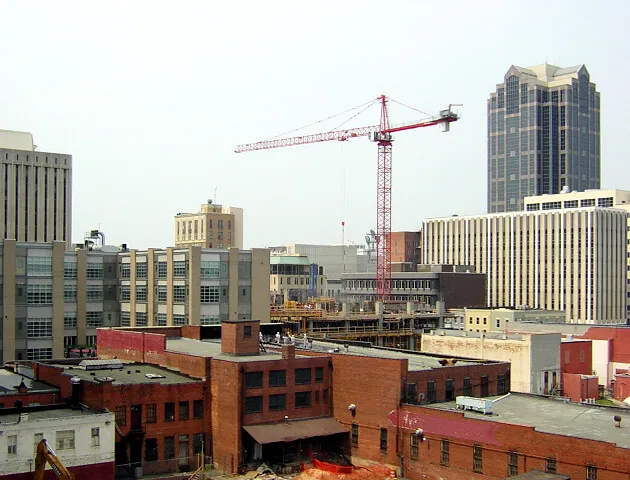 View from the southeast