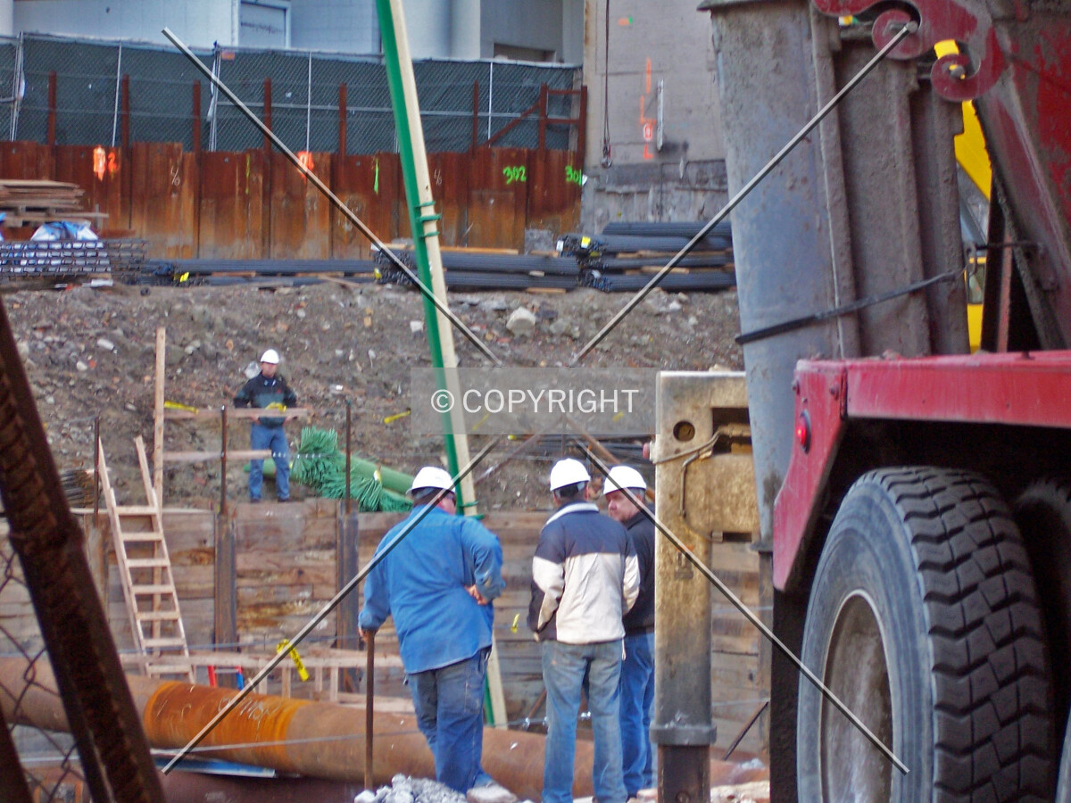 Looking south into the site from Lower Wacker Drive