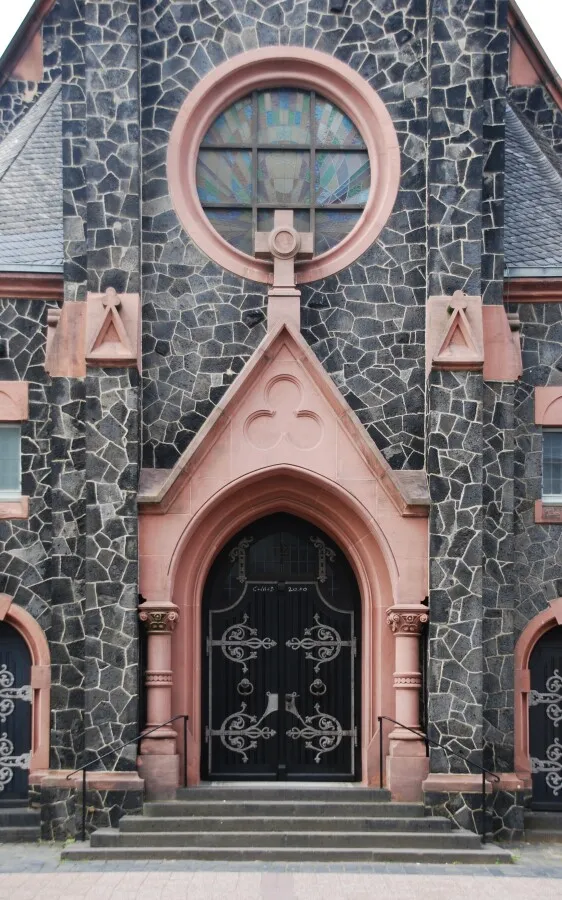 the main entrance