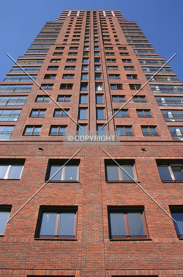 Looking up from the south