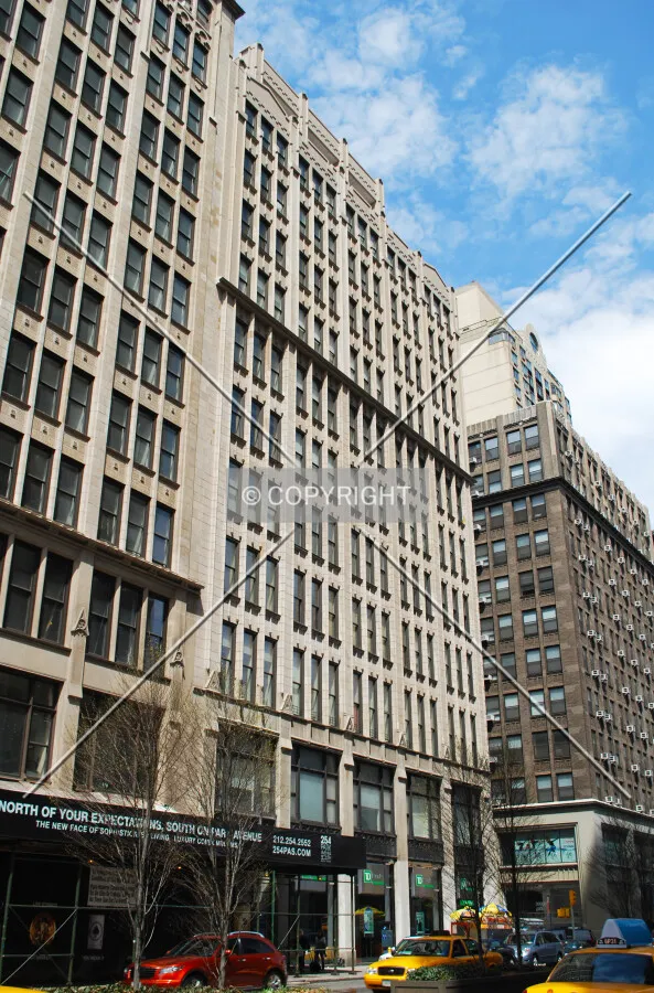 Viewed from the south along Park Avenue South
