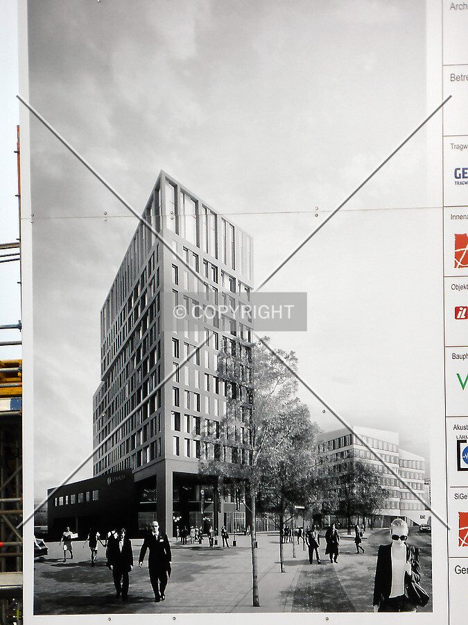 Photo of the construction sign
