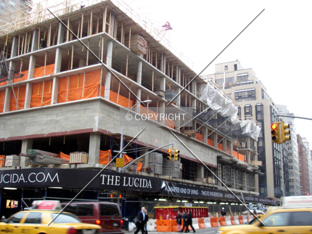 Construction along Lexington