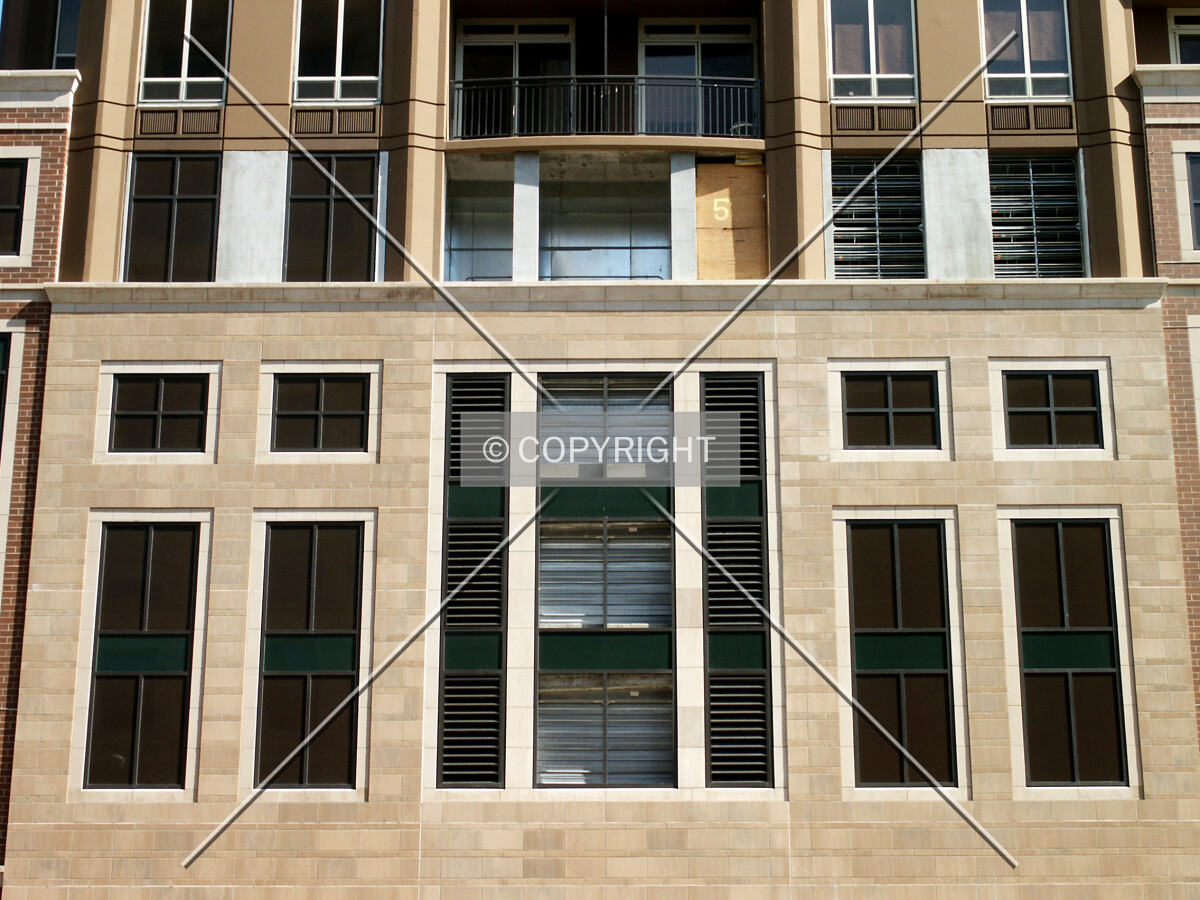 Detail of the facade over the entrance