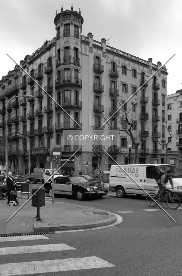Modernism style building in Barcelona