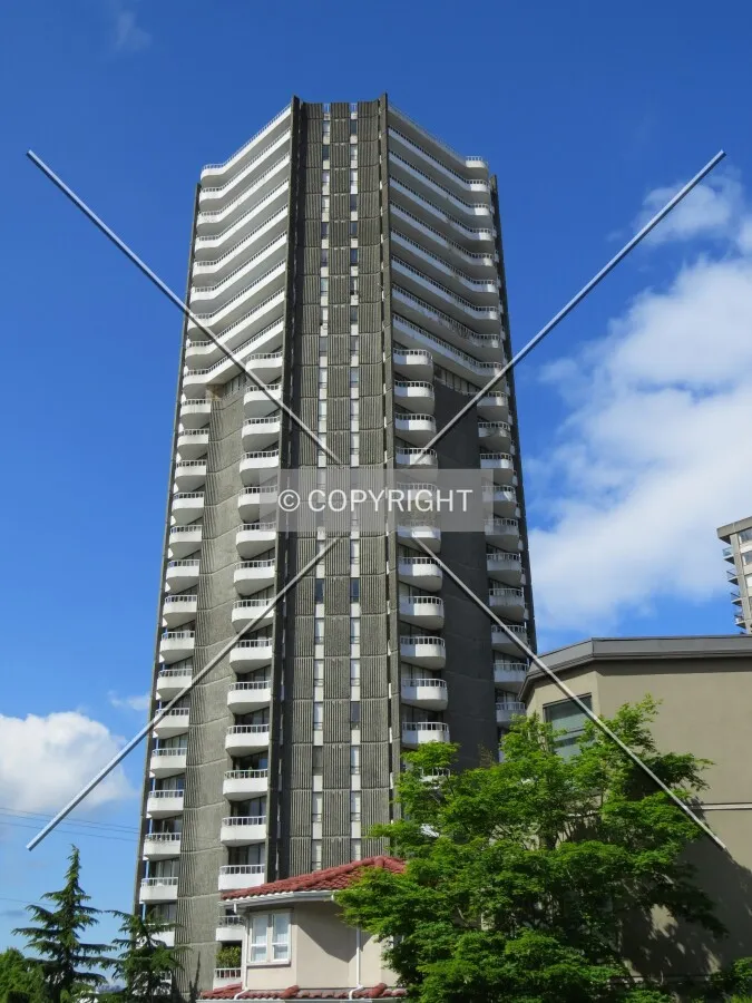 Looking up from Pacific Street