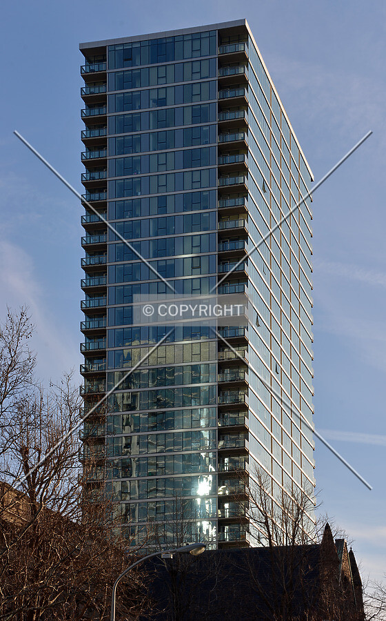 View from the north on 22nd Street