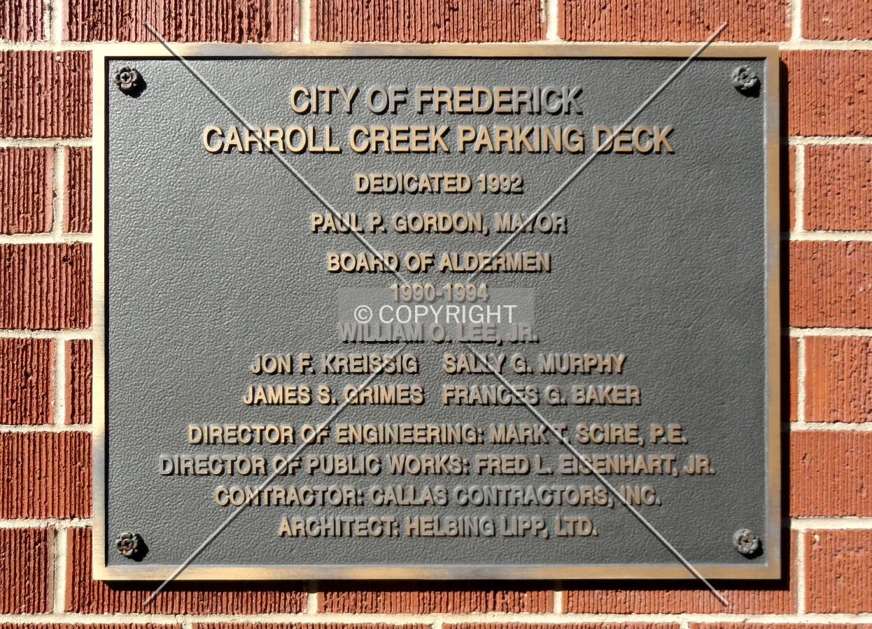 Dedication plaque