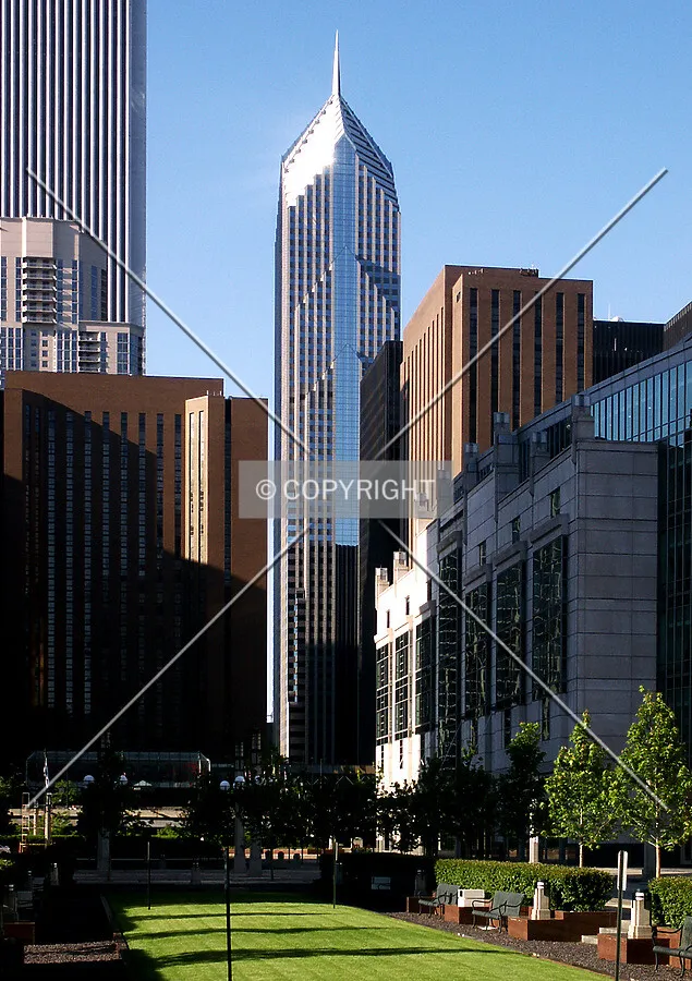 Looking south from Cityfront Center Plaza