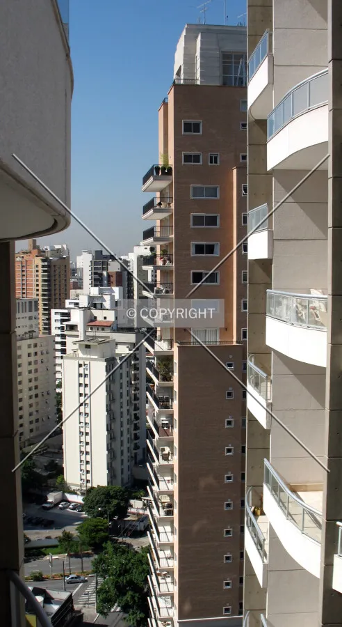 Seen from the 19th floor of a nearby building