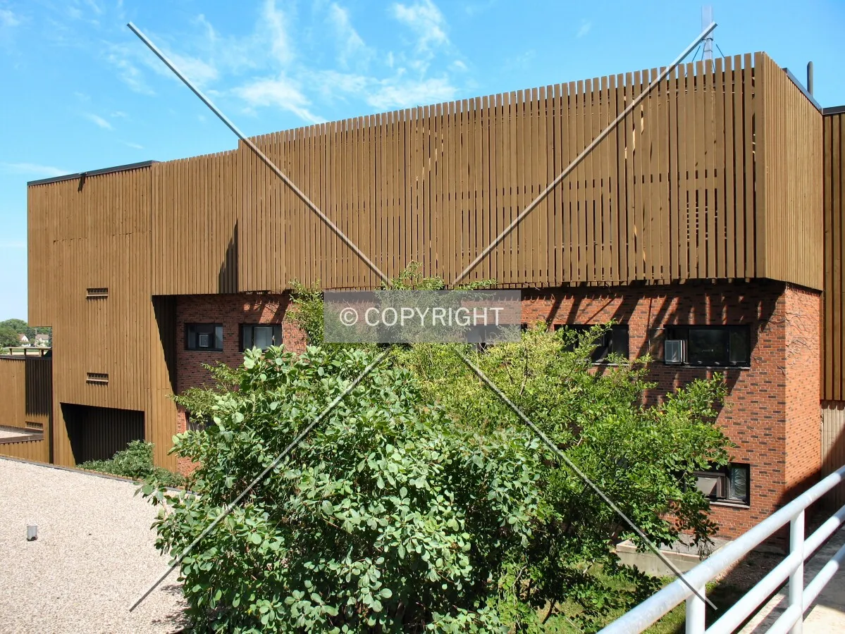 West facade from behind Skok Hall