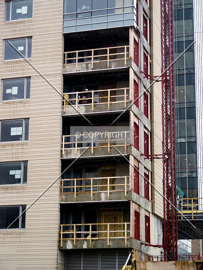 Section of the southeast corner