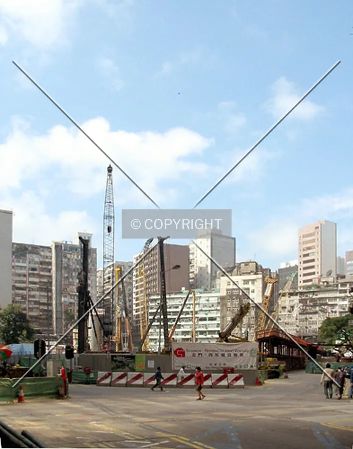 Hanoi Road development at "ground zero" - from Mody Road junction - Hanoi Road going right
