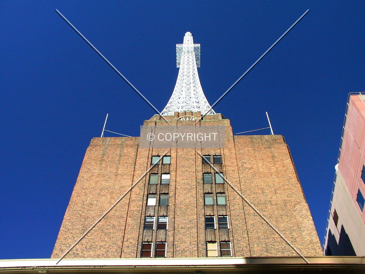 Looking up from Erskine Street