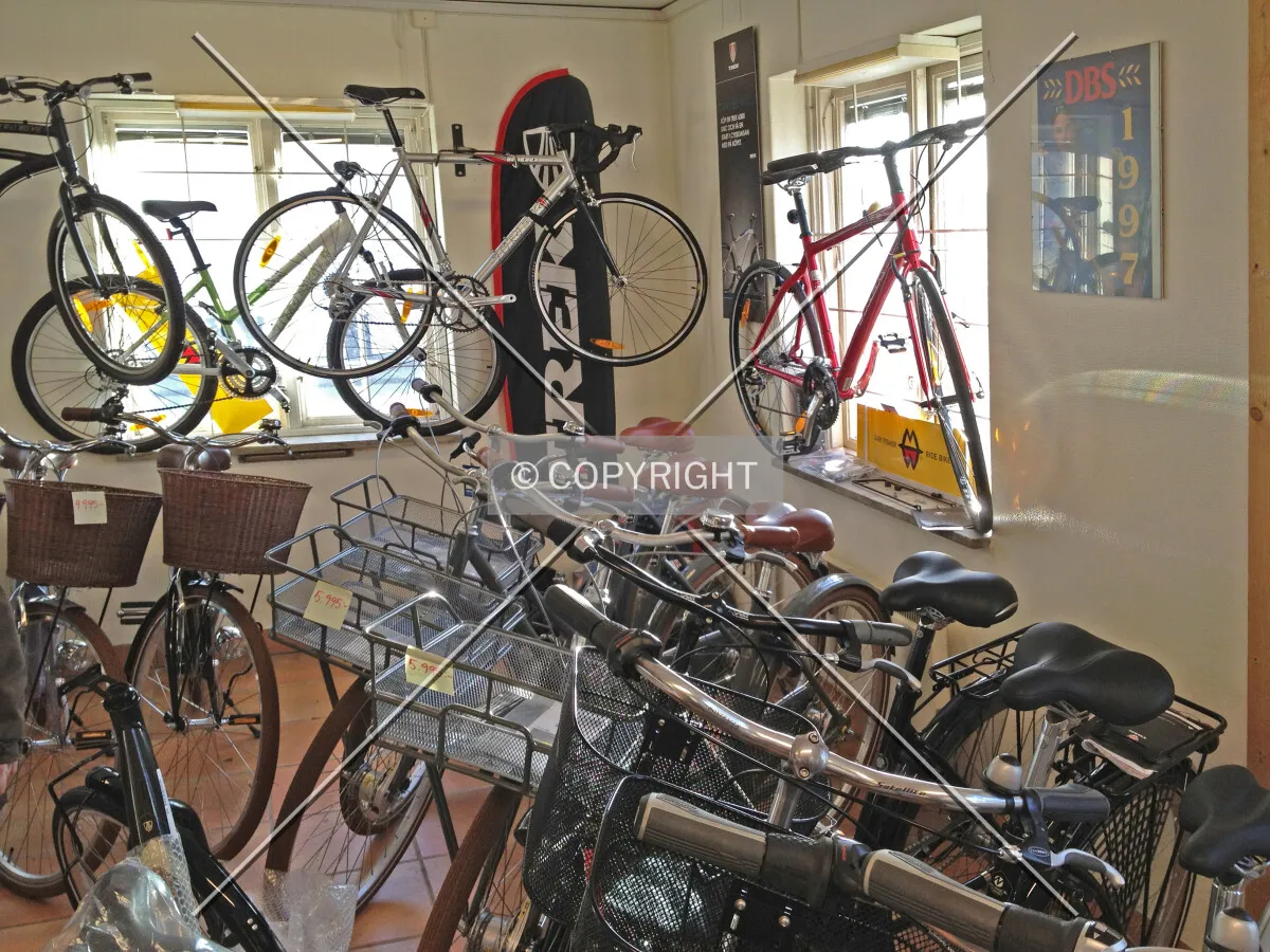 A shop selling bikes