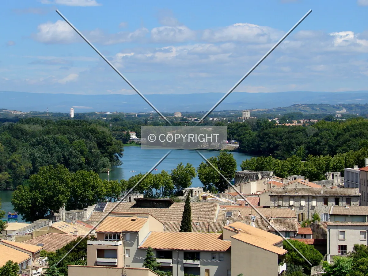 View northeast from Rocher des Doms