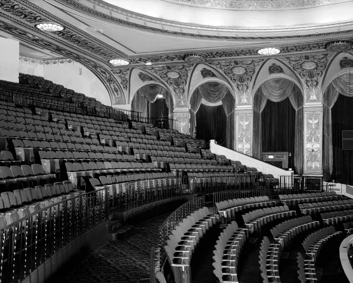 Earle Theatre balcony, looking east