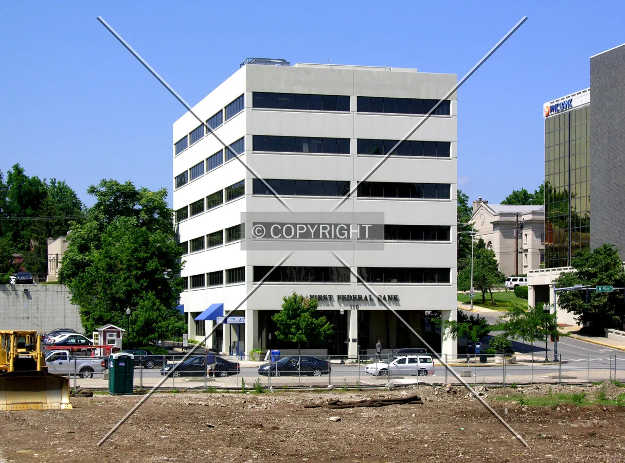From West Main Street to the north